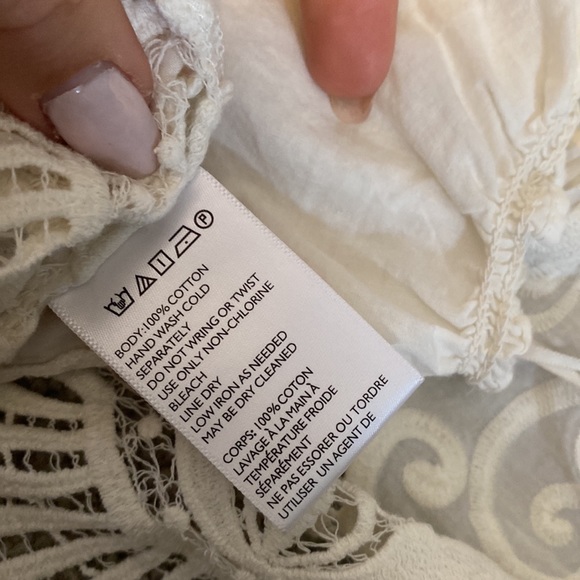 Urban Outfitters White Embroidered Lace Halter Top - Picture 4 of 4